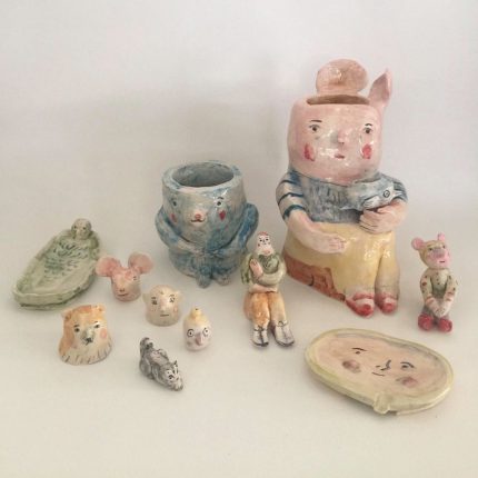 lote de jarra Cuchu y Oso y figuritas